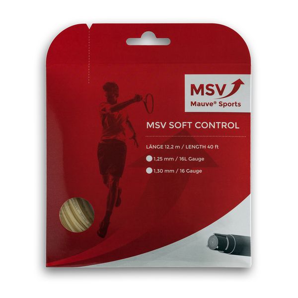 MSV Soft Control Tennis String 12m 1,25mm natural